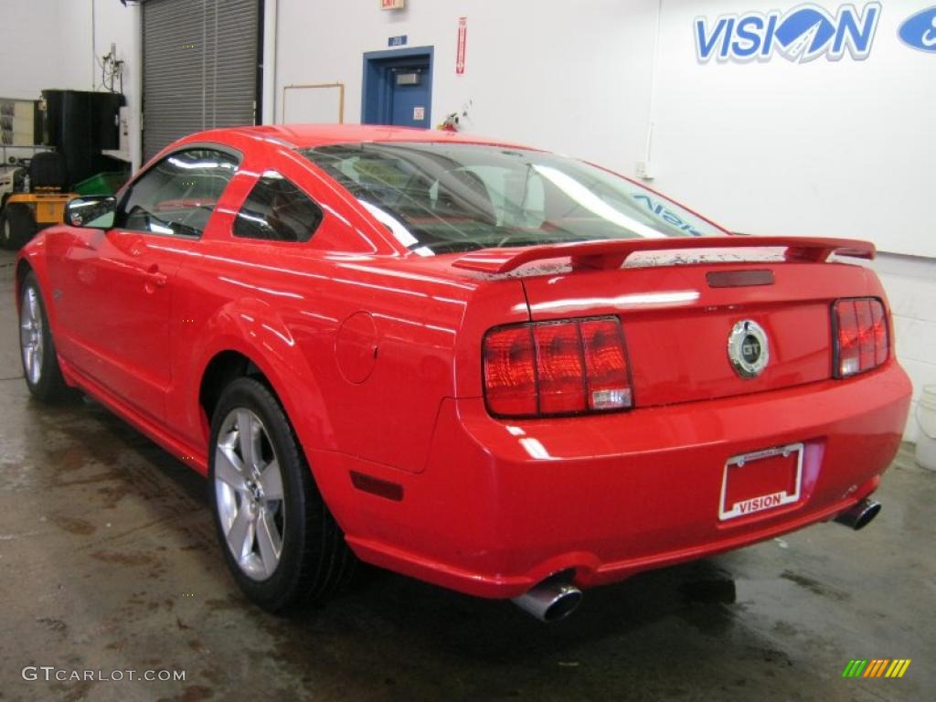 2007 Mustang GT Premium Coupe - Torch Red / Black/Red photo #15