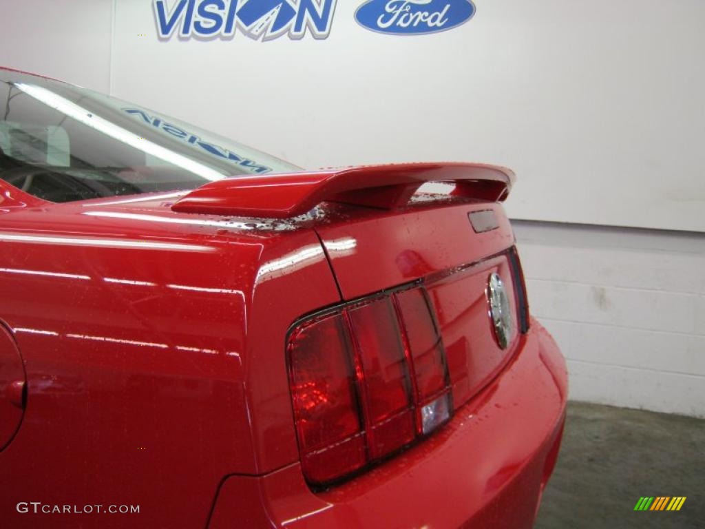2007 Mustang GT Premium Coupe - Torch Red / Black/Red photo #18