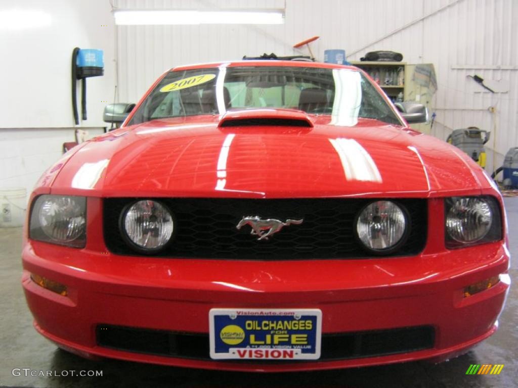 2007 Mustang GT Premium Coupe - Torch Red / Black/Red photo #20