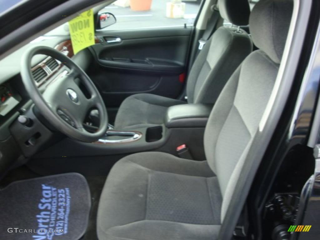 Ebony Black Interior 2007 Chevrolet Impala LS Photo #38190030