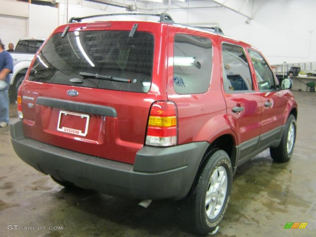 2003 Escape XLT V6 4WD - Redfire Metallic / Medium Dark Flint photo #2