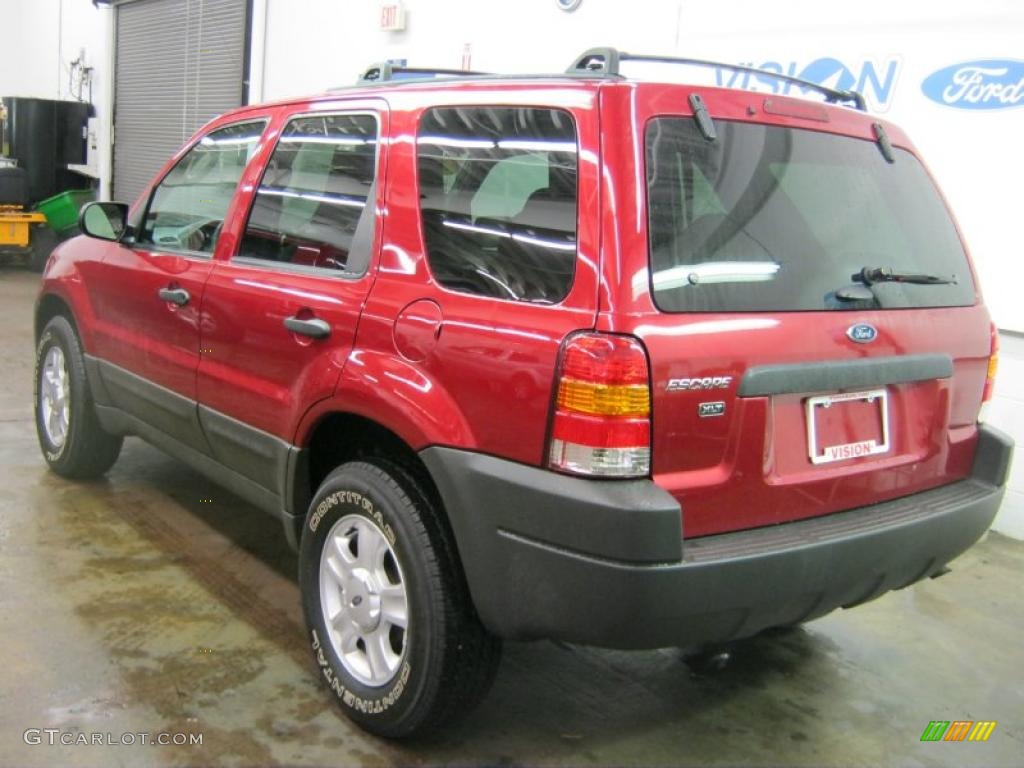 2003 Escape XLT V6 4WD - Redfire Metallic / Medium Dark Flint photo #16