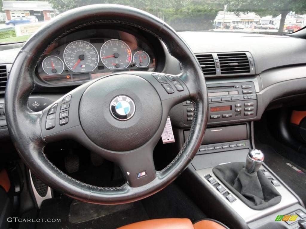 2004 BMW M3 Convertible Cinnamon Dashboard Photo #38191150
