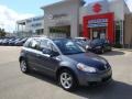 2009 Azure Gray Metallic Suzuki SX4 Crossover AWD  photo #1