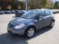 2009 Azure Gray Metallic Suzuki SX4 Crossover AWD  photo #5