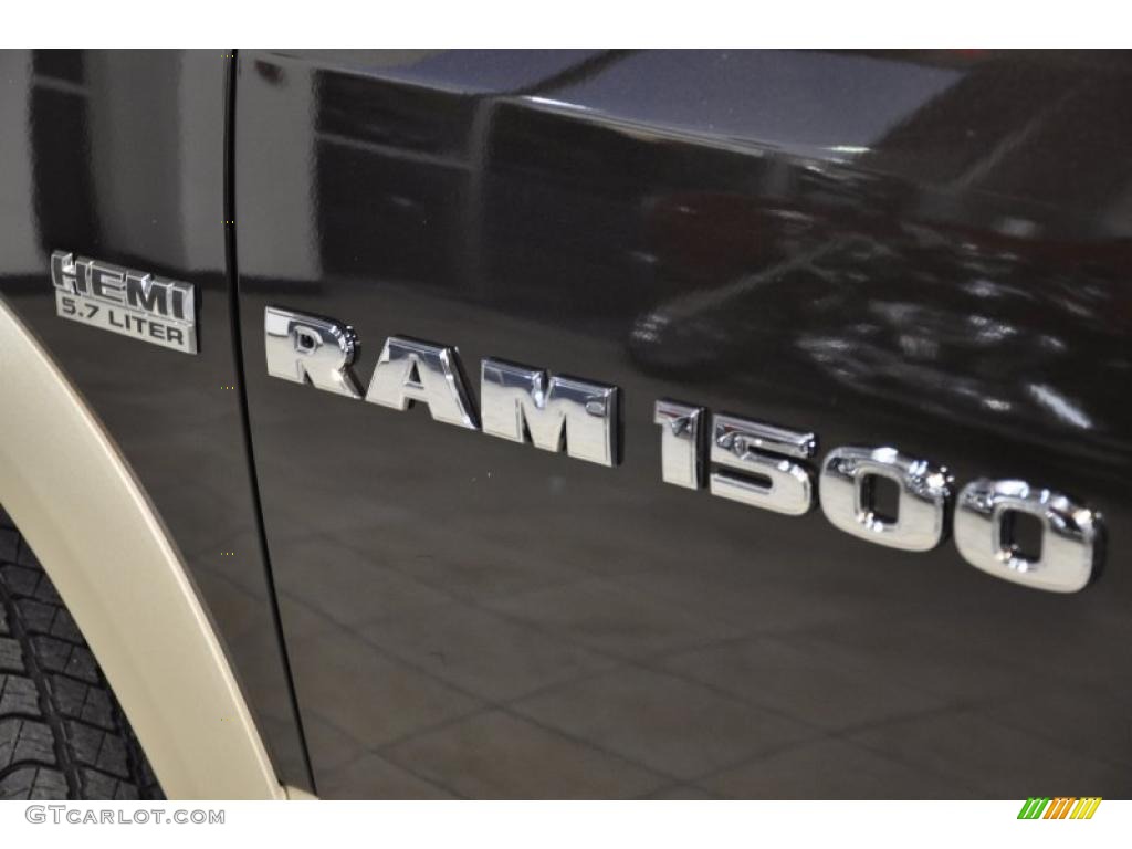 2011 Ram 1500 Laramie Crew Cab - Rugged Brown Pearl / Light Pebble Beige/Bark Brown photo #10