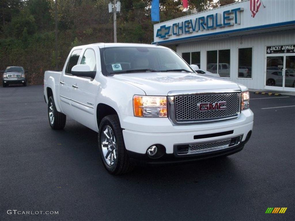 Summit White 2011 GMC Sierra 1500 Denali Crew Cab 4x4 Exterior Photo #38198396