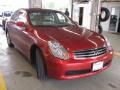 2006 Garnet Fire Red Metallic Infiniti G 35 x Sedan  photo #4