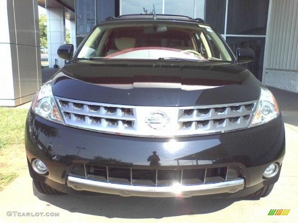 2007 Murano SL AWD - Super Black / Cafe Latte photo #2