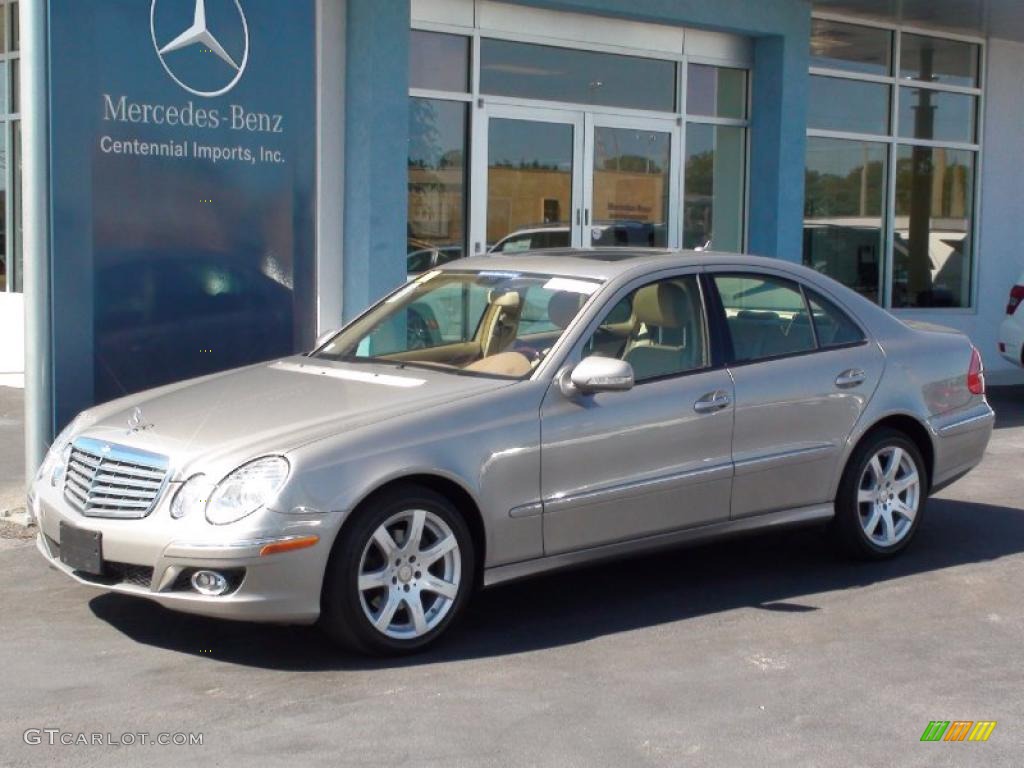 2008 E 350 4Matic Sedan - Pewter Metallic / Cashmere photo #1