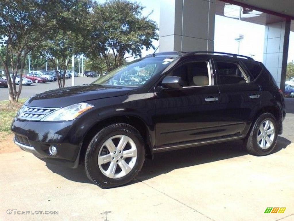 2007 Murano SL AWD - Super Black / Cafe Latte photo #18