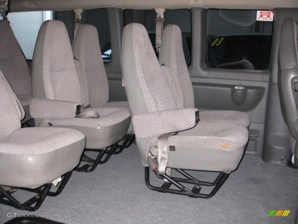 Medium Dark Pewter Interior 2004 Chevrolet Express 3500 LS Passenger Van Photo #38200676
