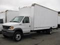 2003 Oxford White Ford E Series Cutaway E550 Commercial Moving Truck  photo #1