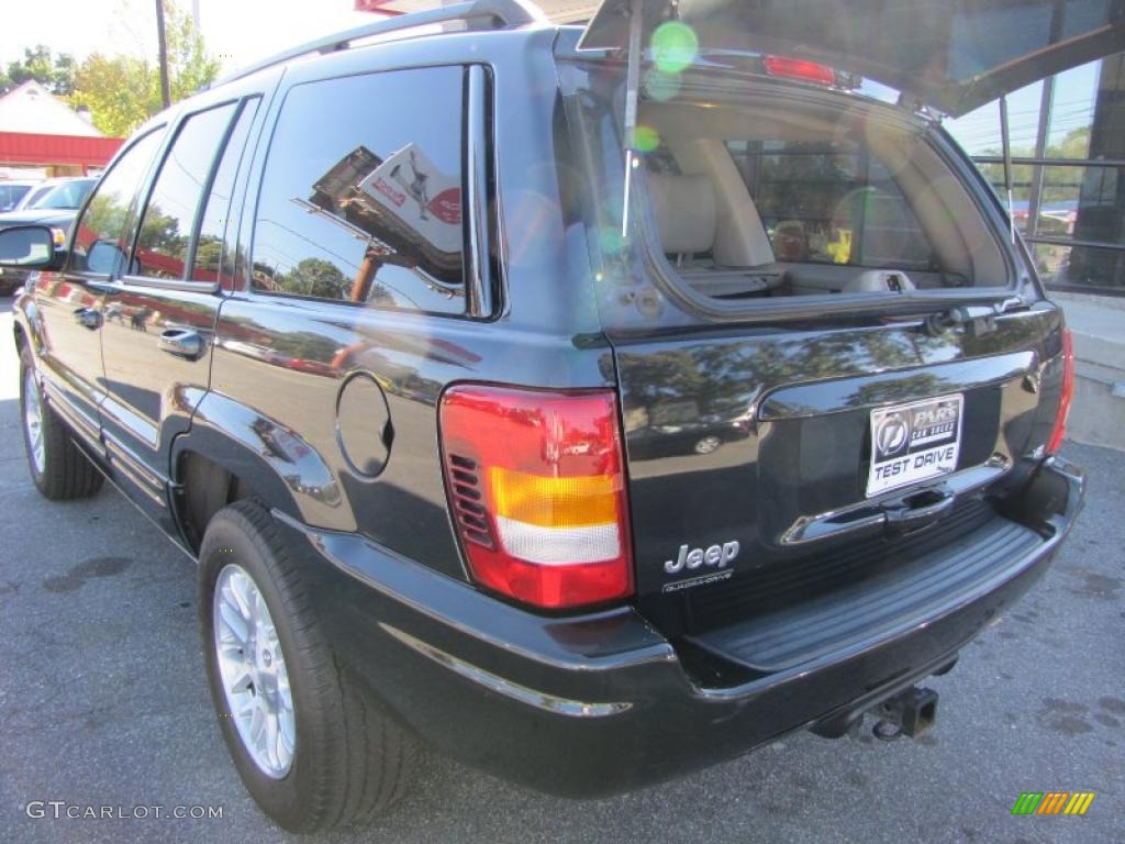 2003 Grand Cherokee Limited 4x4 - Brilliant Black / Taupe photo #9