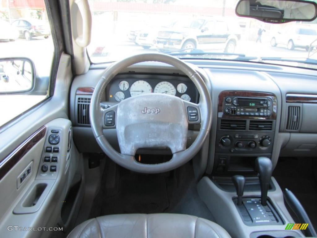 2003 Grand Cherokee Limited 4x4 - Brilliant Black / Taupe photo #14