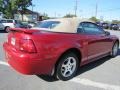 2001 Laser Red Metallic Ford Mustang V6 Convertible  photo #3