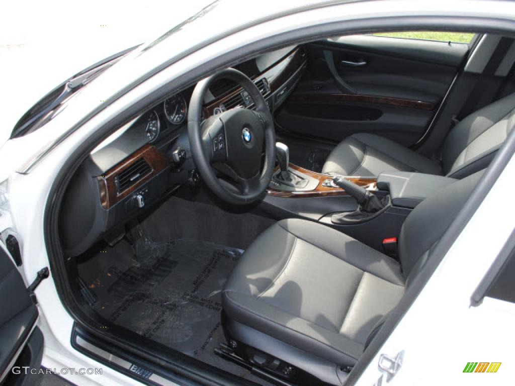 Black Interior 2009 BMW 3 Series 335i Sedan Photo #38205472