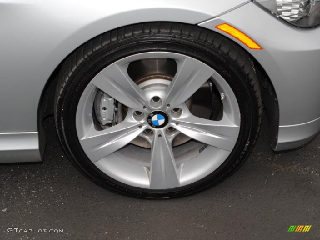 2009 3 Series 335i Sedan - Titanium Silver Metallic / Black photo #2