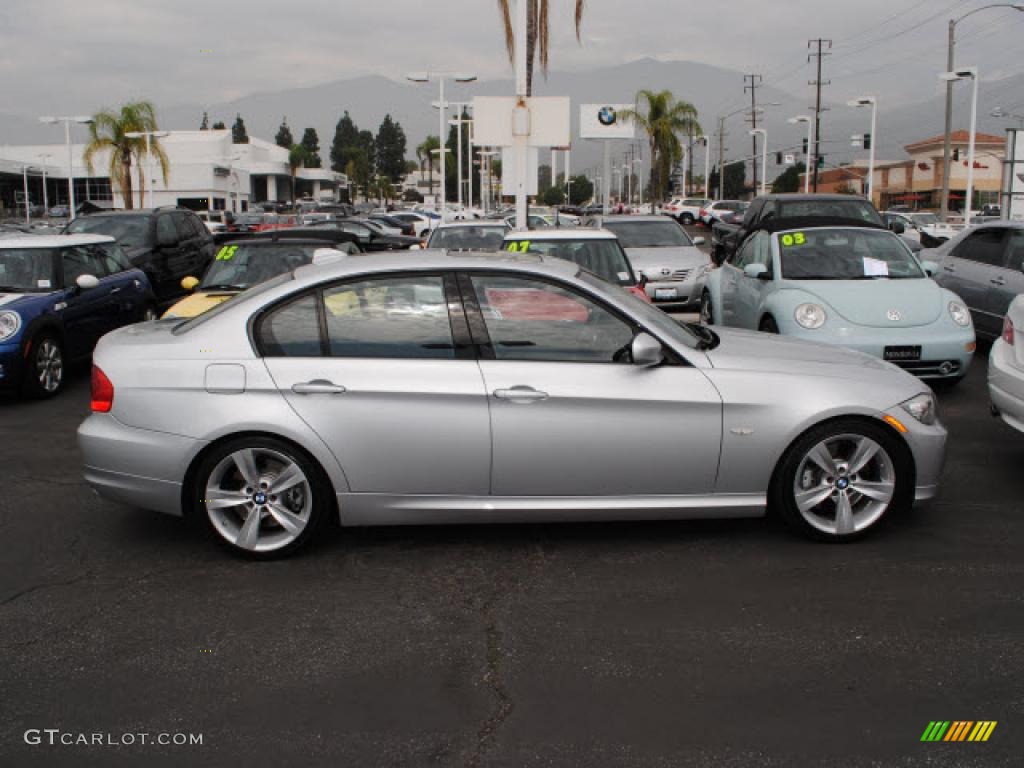 2009 3 Series 335i Sedan - Titanium Silver Metallic / Black photo #3