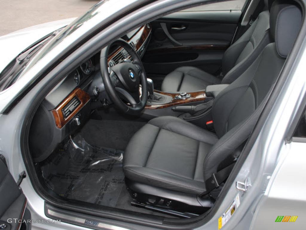 Black Interior 2009 BMW 3 Series 335i Sedan Photo #38206280