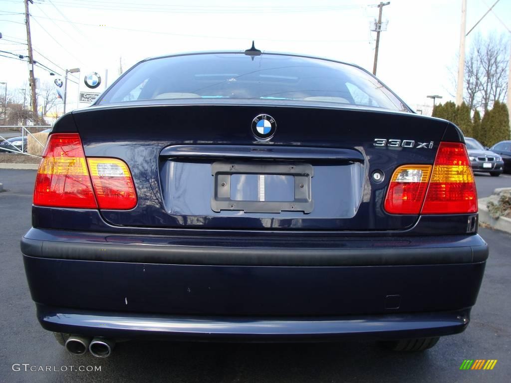 2004 3 Series 330xi Sedan - Orient Blue Metallic / Sand photo #5