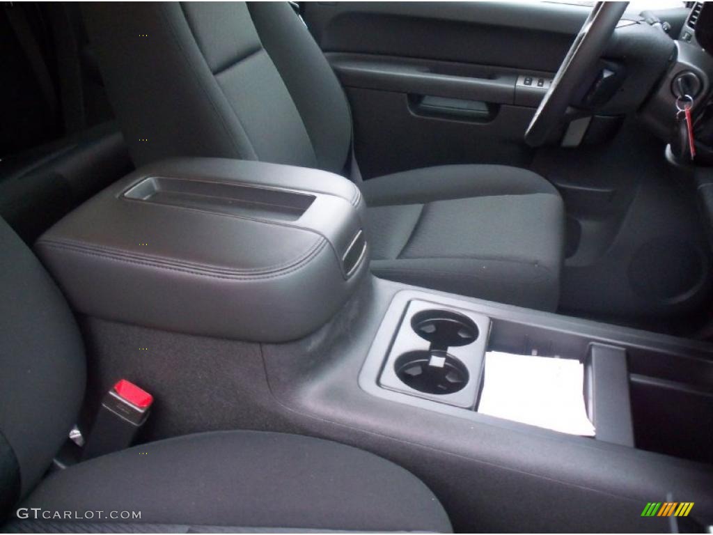 Ebony Interior 2011 Chevrolet Silverado 2500HD LT Extended Cab 4x4 Photo #38208292