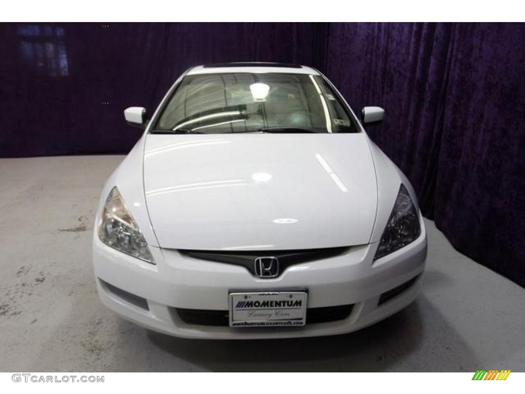 2003 Accord EX V6 Coupe - Taffeta White / Ivory photo #2