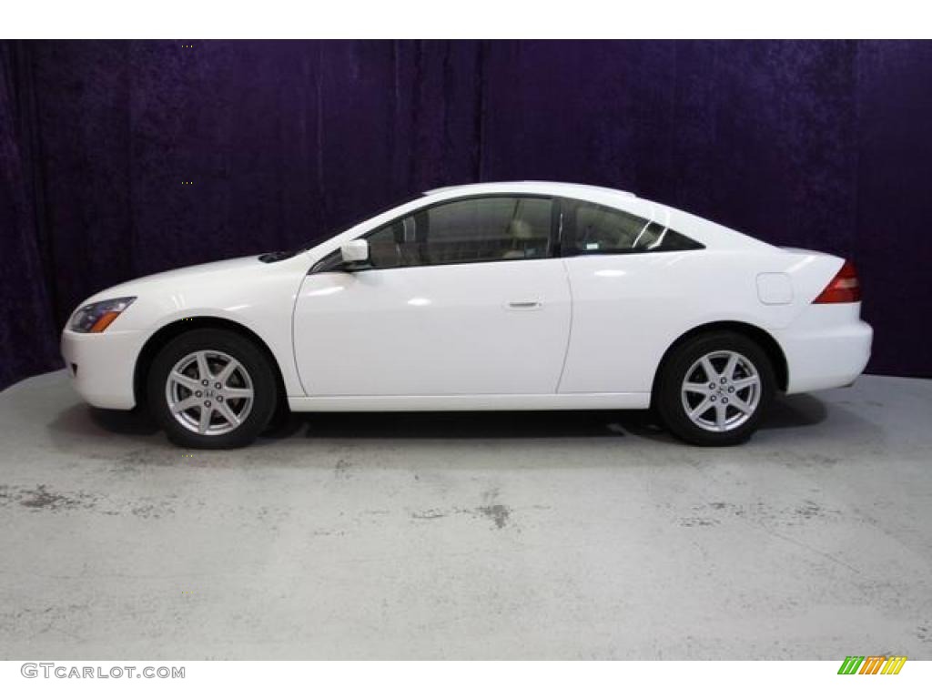 2003 Accord EX V6 Coupe - Taffeta White / Ivory photo #9