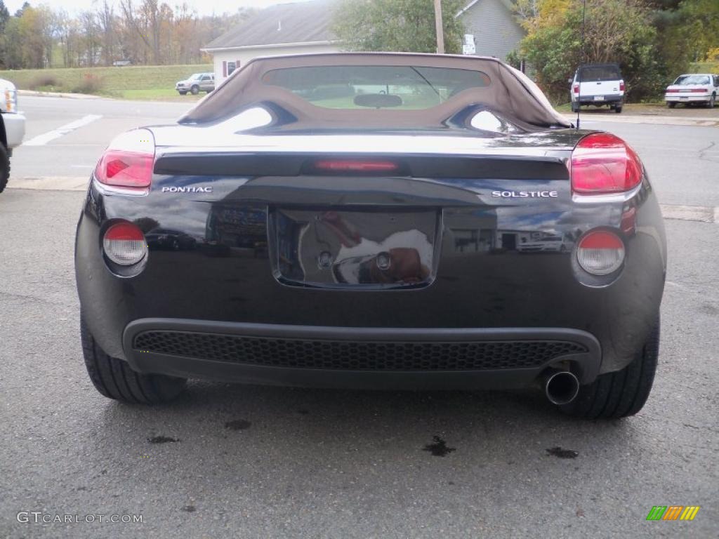 2007 Solstice Roadster - Mysterious Black / Steel/Sand photo #6