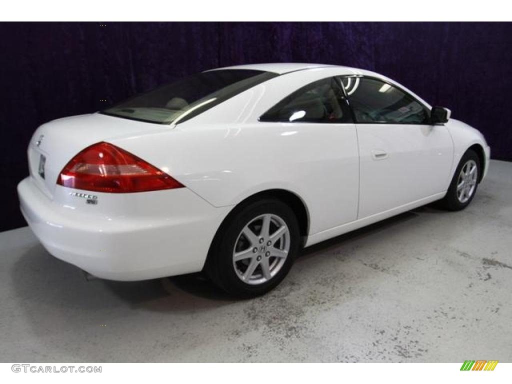 2003 Accord EX V6 Coupe - Taffeta White / Ivory photo #28