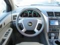 2011 Chevrolet Traverse Cashmere/Ebony Interior Steering Wheel Photo
