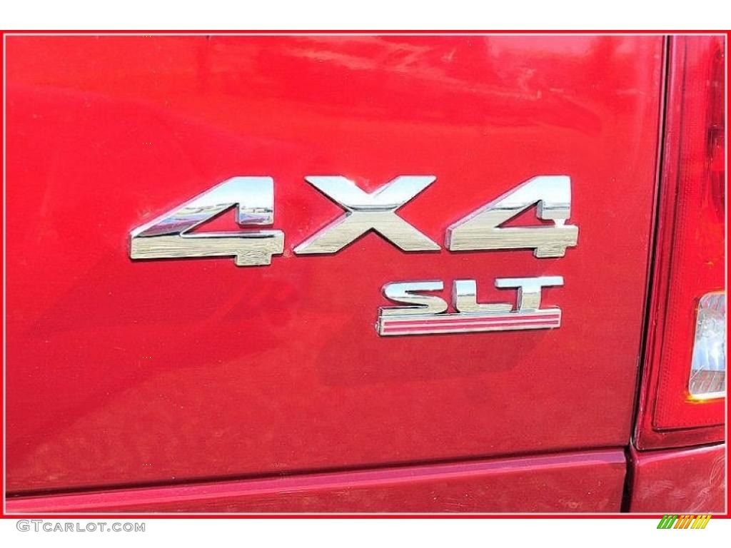 2006 Ram 3500 SLT Quad Cab 4x4 Dually - Flame Red / Khaki photo #5