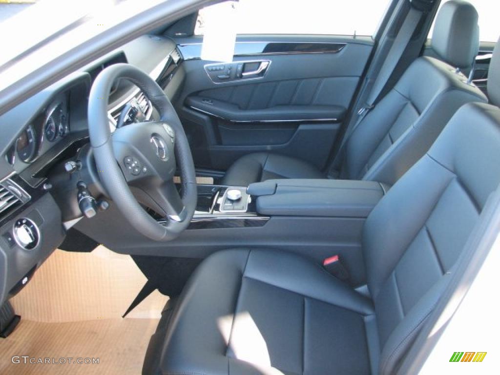 Black Interior 2011 Mercedes-Benz E 350 4Matic Sedan Photo #38212724