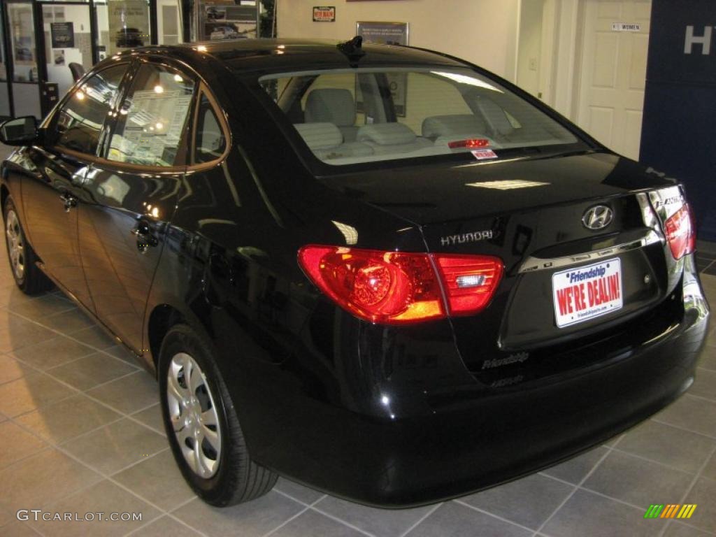 2010 Elantra GLS - Ebony Black / Beige photo #8