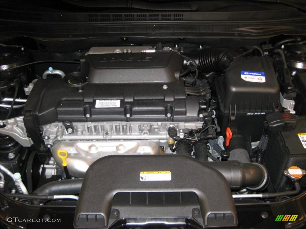 2010 Elantra GLS - Ebony Black / Beige photo #9