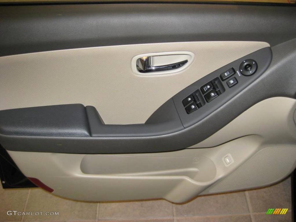 2010 Elantra GLS - Ebony Black / Beige photo #13