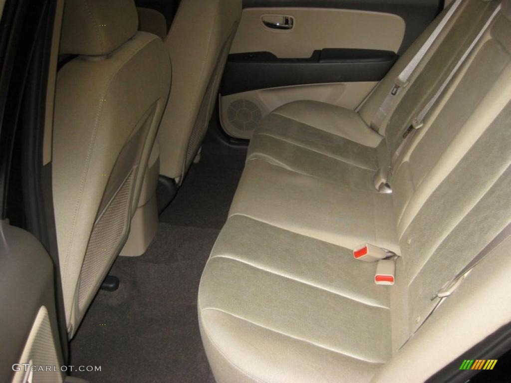 2010 Elantra GLS - Ebony Black / Beige photo #14