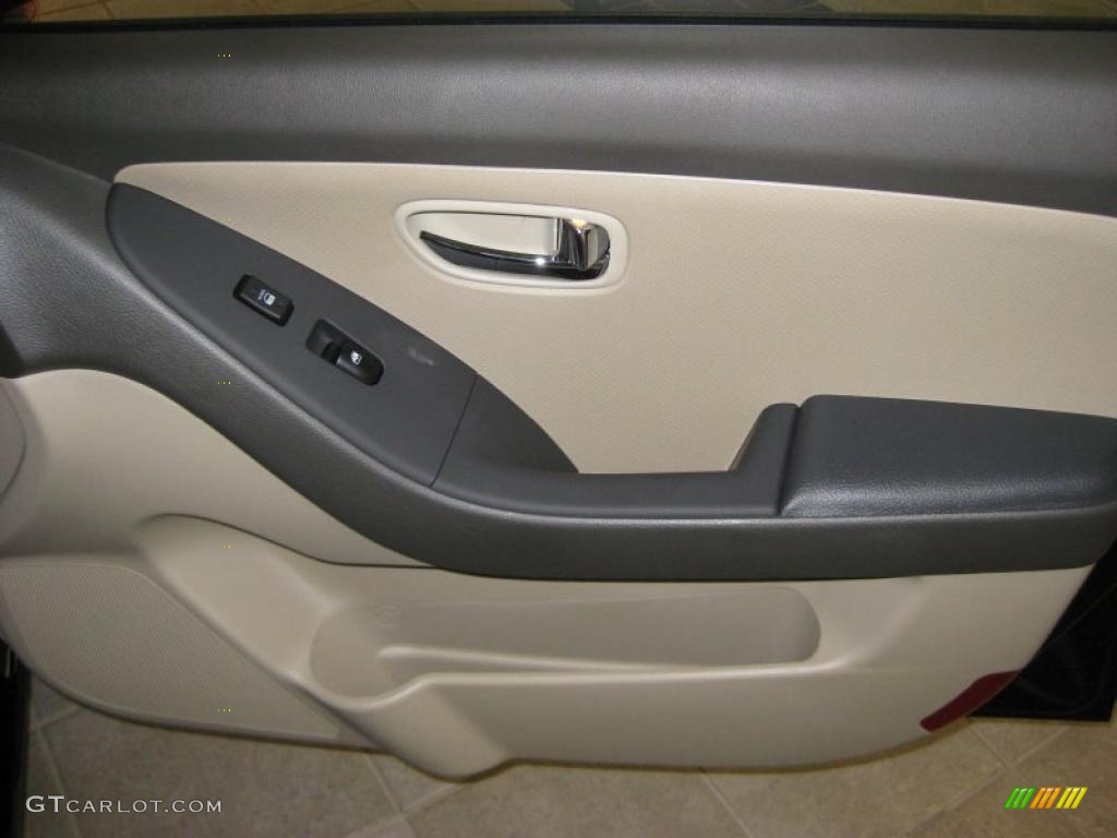 2010 Elantra GLS - Ebony Black / Beige photo #19