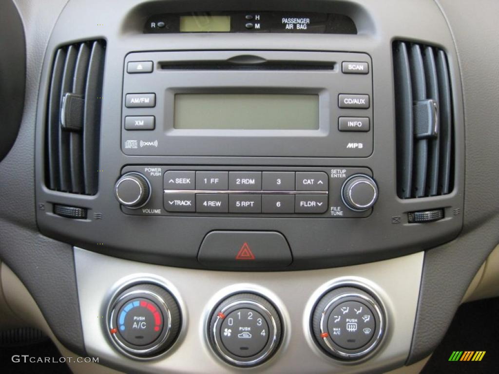 2010 Elantra GLS - Ebony Black / Beige photo #24