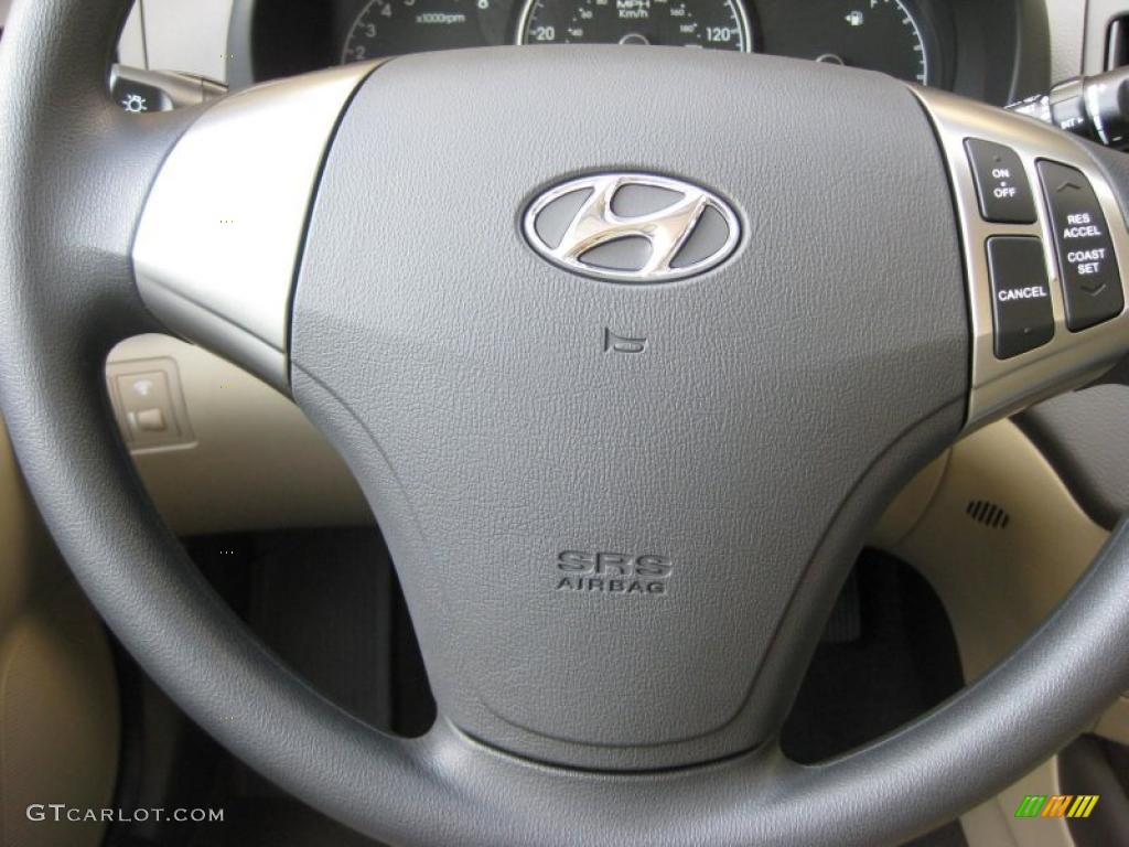 2010 Elantra GLS - Ebony Black / Beige photo #26