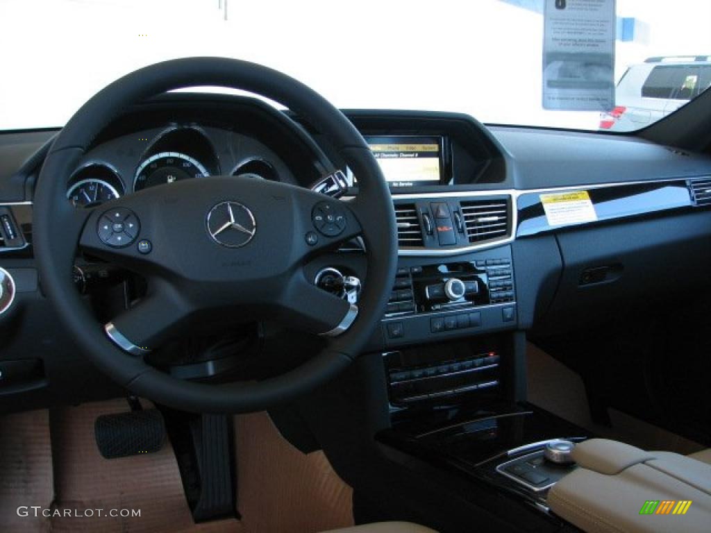 2011 E 350 4Matic Sedan - Arctic White / Almond/Black photo #5