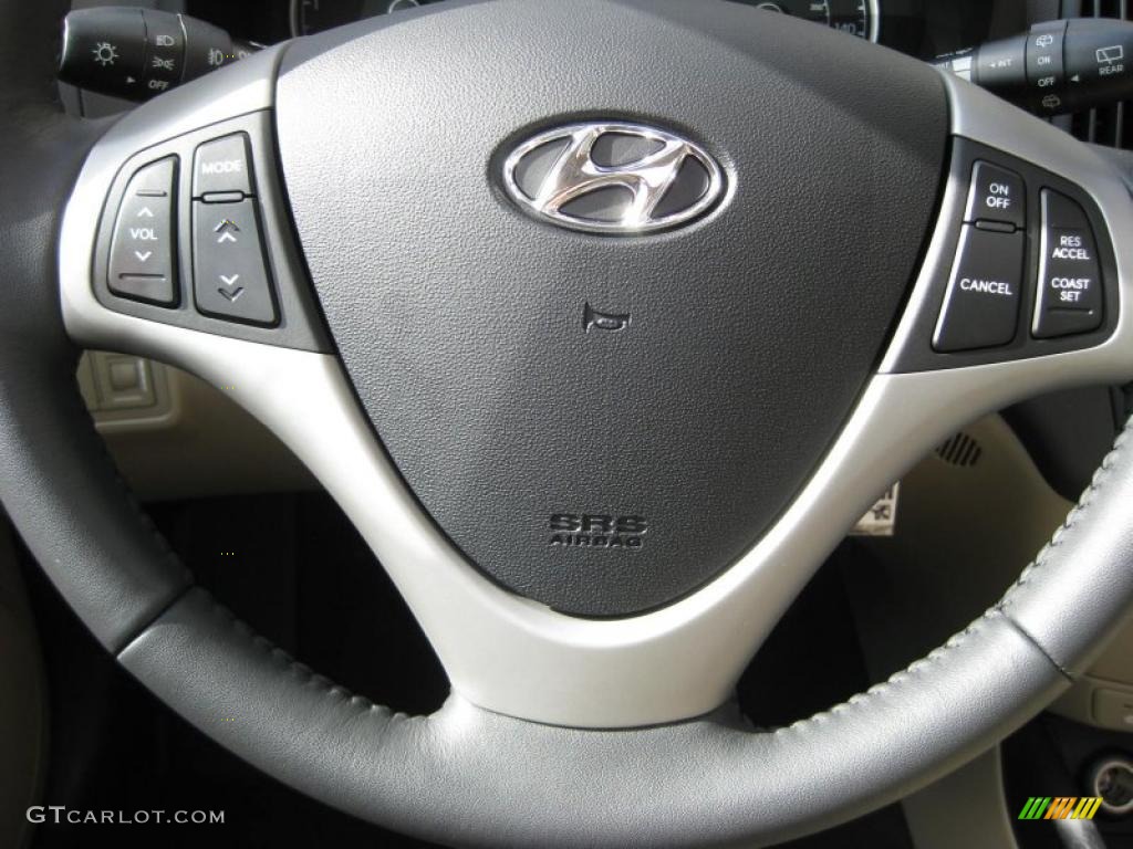 2011 Hyundai Elantra Touring SE Beige Steering Wheel Photo #38213836