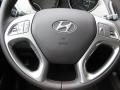 Taupe 2011 Hyundai Tucson Limited Steering Wheel