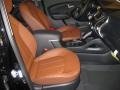 Black/Saddle 2011 Hyundai Tucson Limited Interior Color