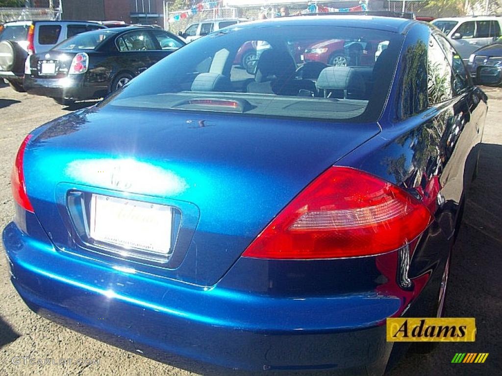 2003 Accord EX Coupe - Sapphire Blue Pearl / Black photo #4