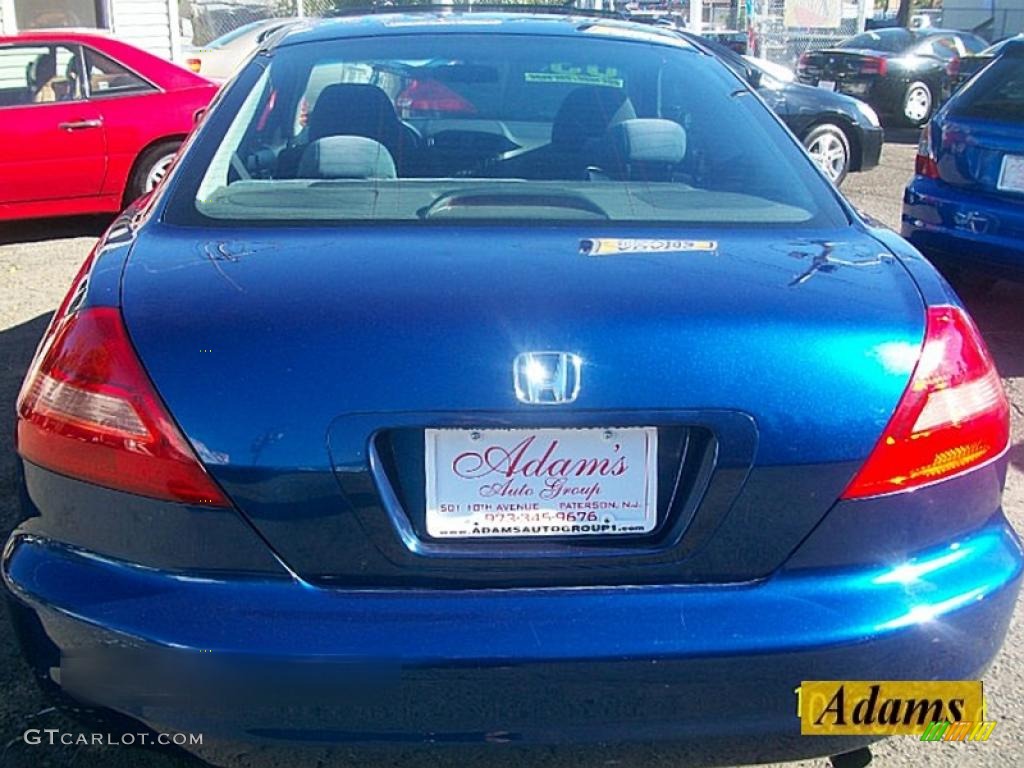 2003 Accord EX Coupe - Sapphire Blue Pearl / Black photo #8