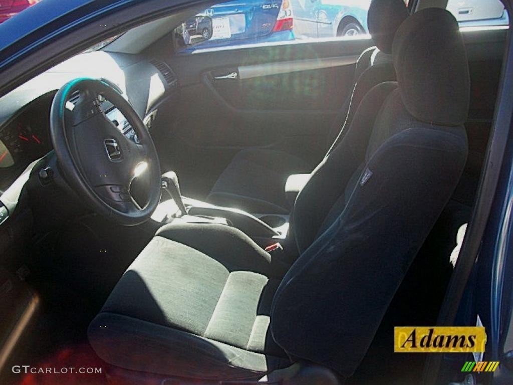 2003 Accord EX Coupe - Sapphire Blue Pearl / Black photo #10