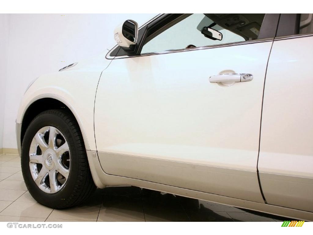 2008 Enclave CXL AWD - White Diamond Tri Coat / Cashmere/Cocoa photo #30