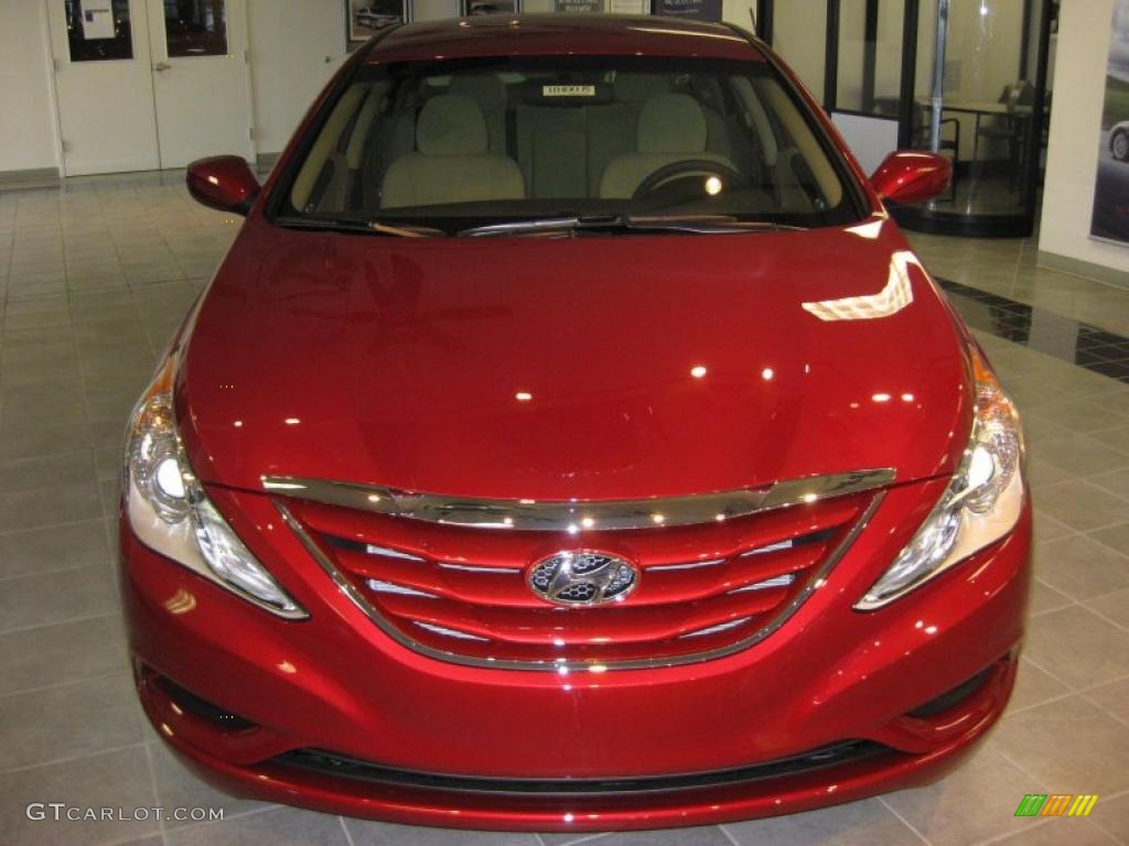 2011 Sonata GLS - Venetian Red / Camel photo #3