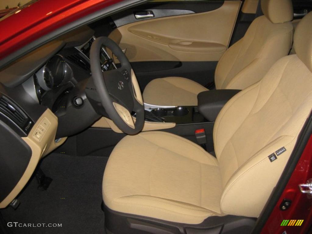 2011 Sonata GLS - Venetian Red / Camel photo #11